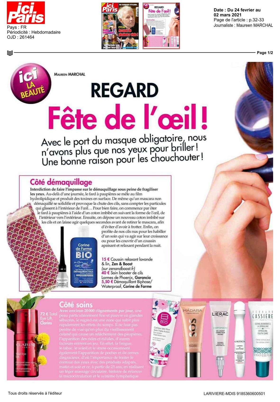 Ici Paris - février 2021 - Hi-def tinted brow gel - RevitaLash® Cosmetics